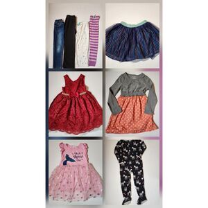 girls clothing 9 pc lot size 5 5T 5/6